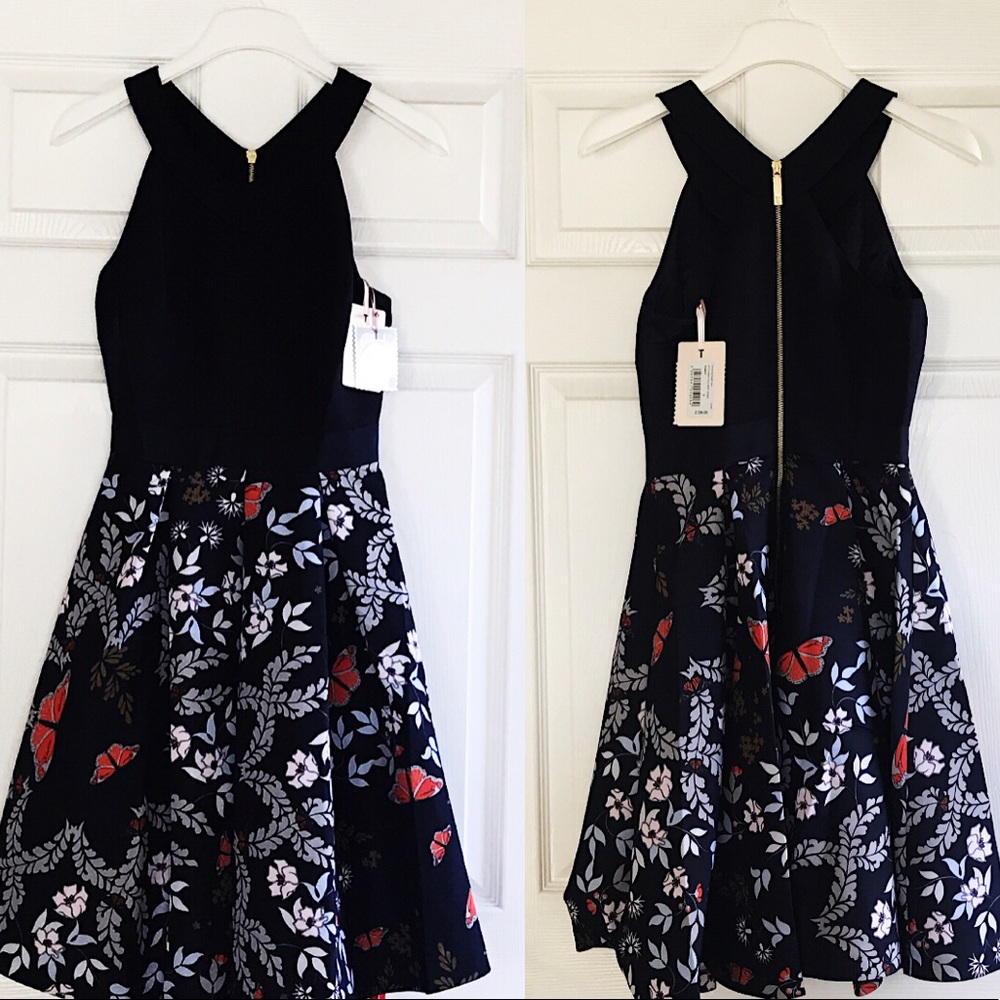 Ted Baker Bethah Kyoto floral Fit &Flare dress - Picture 7 of 8